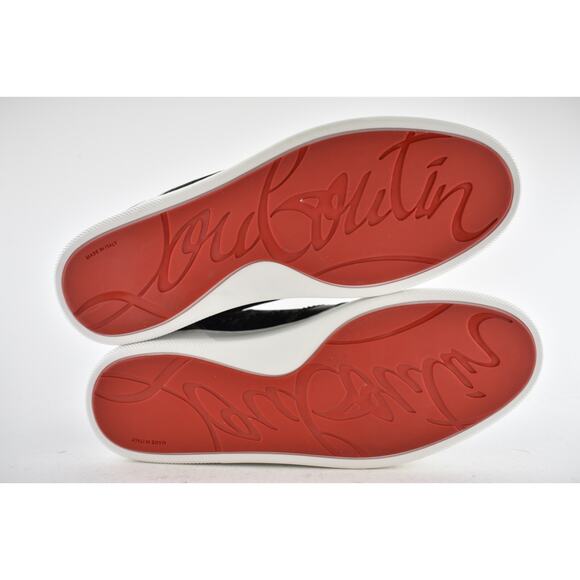 Christian Louboutin Mens Top Rui Flat Ombre Brown Techno High Sneaker 43.5 10.5 - Picture 12 of 12